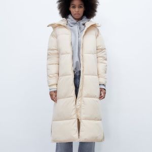 Zara water repellent puffer coat